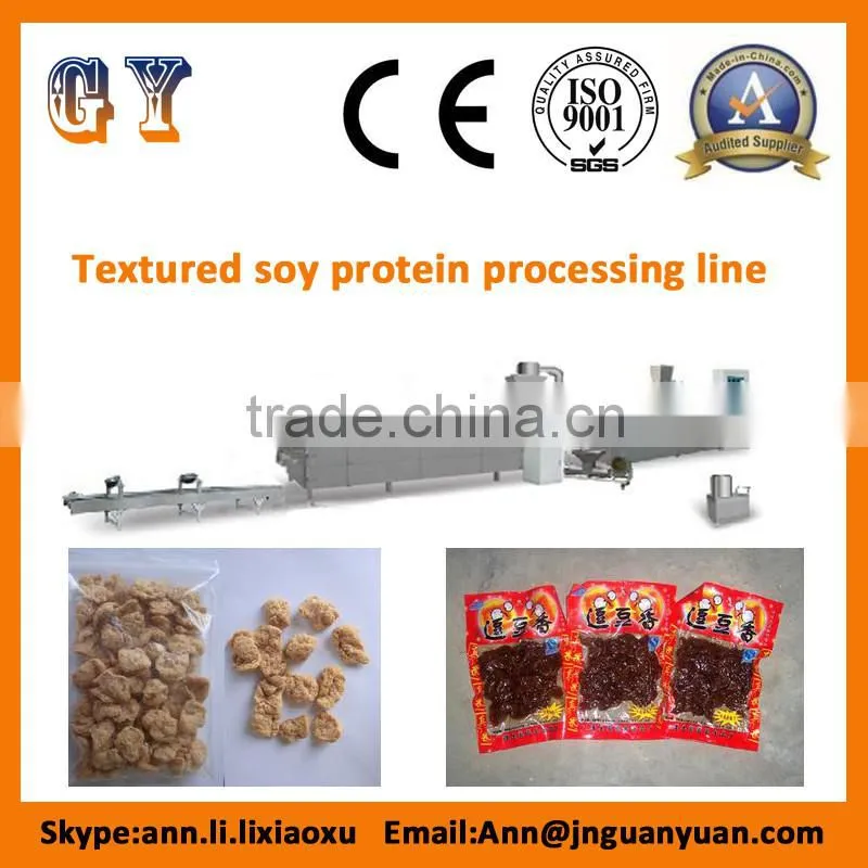 2014 hot sell output 100-500kg/h textured soy protein machine