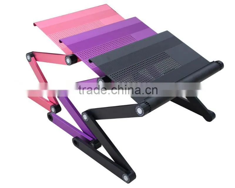 2015 NEW computer bed stand 360 degree rotating laptop bed stand