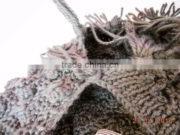 fashion lady acrylic shawl