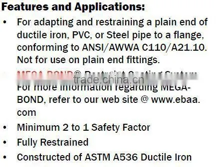 Restraint flange adapter