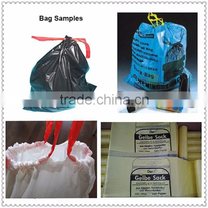 Automatic Making Plastic Drawstring Garbage Bag Machine
