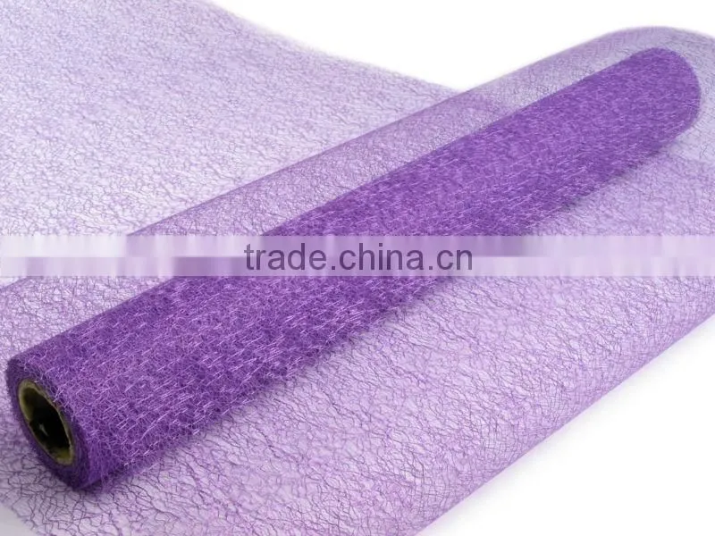 Decorative Fibre Net Roll for wrapping flowers and decorations