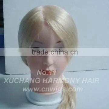 Male/Female human hair training head/natural hair training mannequins head