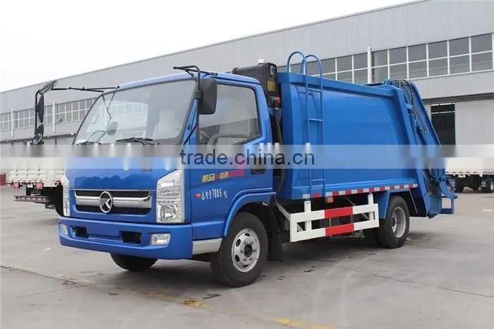 wheelbase 3300 KAMA small compactor garbage truck for sale