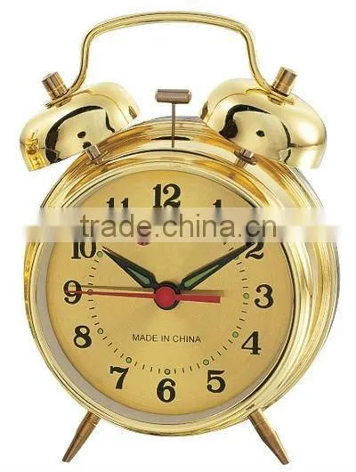 Mechanical twin bell alarm clock