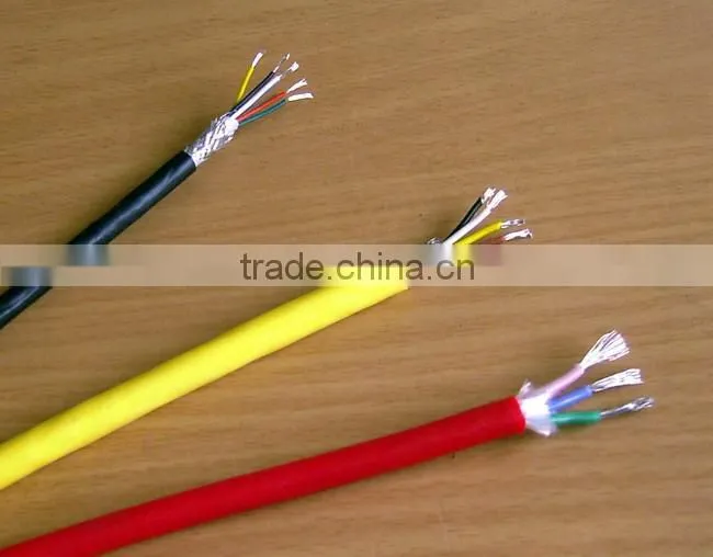 XLPO Insulated XLPO Sheath Copper Braid Screened Flexible Control Power Cable with 450/750V