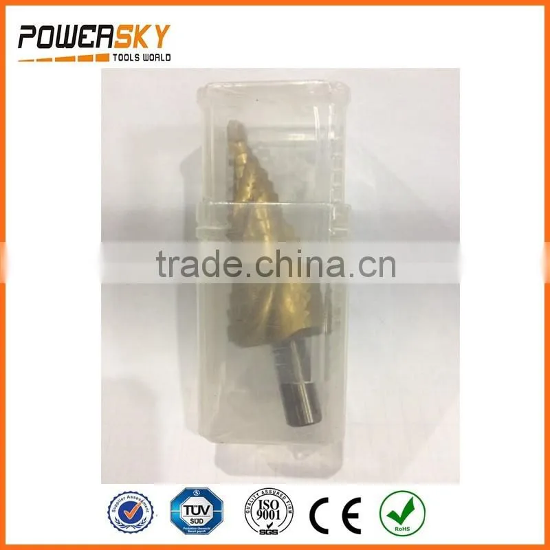 Hss4241 Hex Shank Step Cone Drill Bit Hole Cutter 3-13MM Metal Wood Plastic
