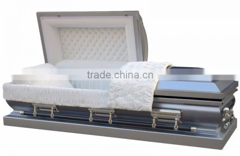 Lincoln silver metal casket and coffin high quality china factory