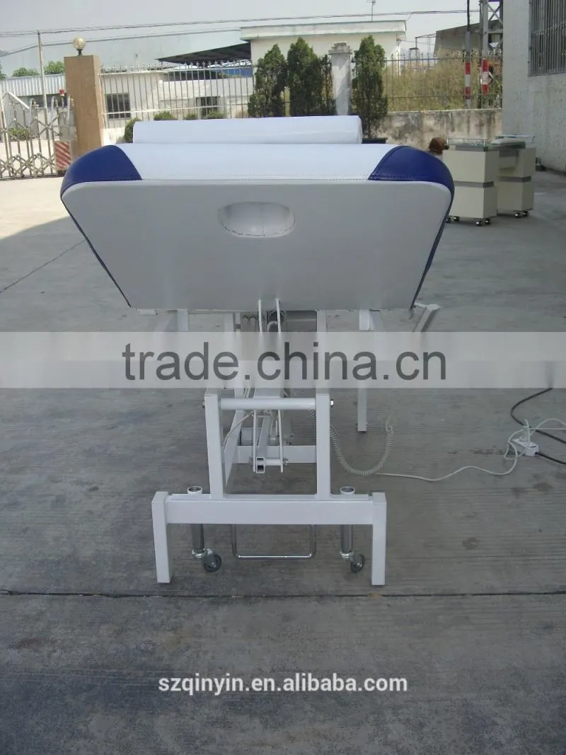 Fashion beauty salon PU/PVC up-down spa electric facial bed