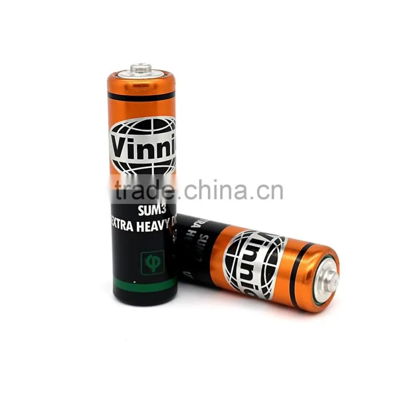 aa carbon zinc battery 0% Lead Zinc Chloride Dry Battery