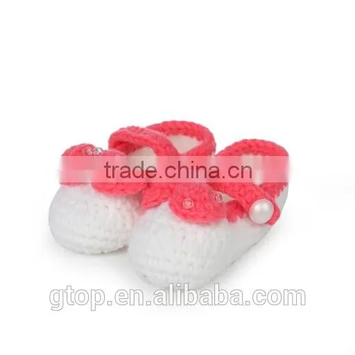 Wholesale Baby Handmade Crochet Shoes Supplier for 1-10 months old S-0006