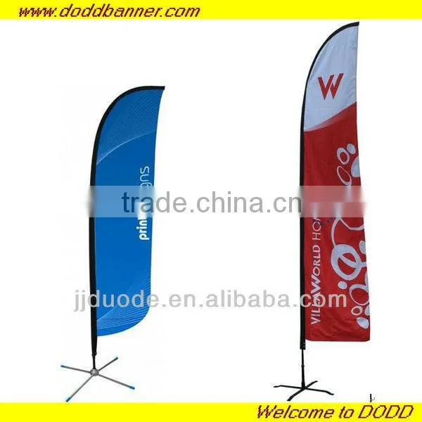 Feather flags with pole and base