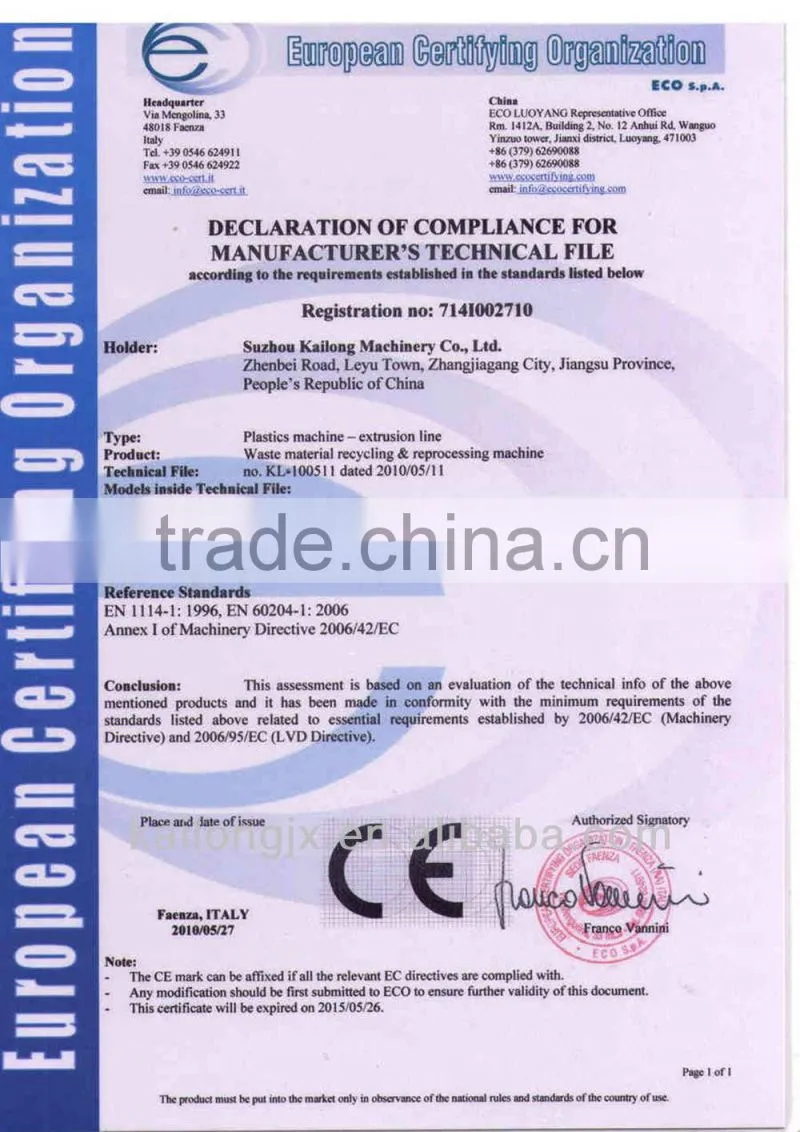 recycling pp plastic granulation