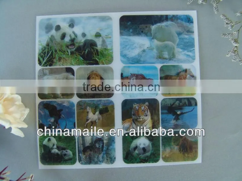 popular kid's lenticular stickers