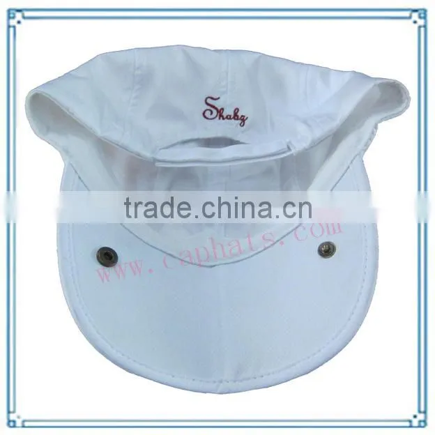 Custom design multi-panel or 6 panels foldable sun hats and fold brim cap