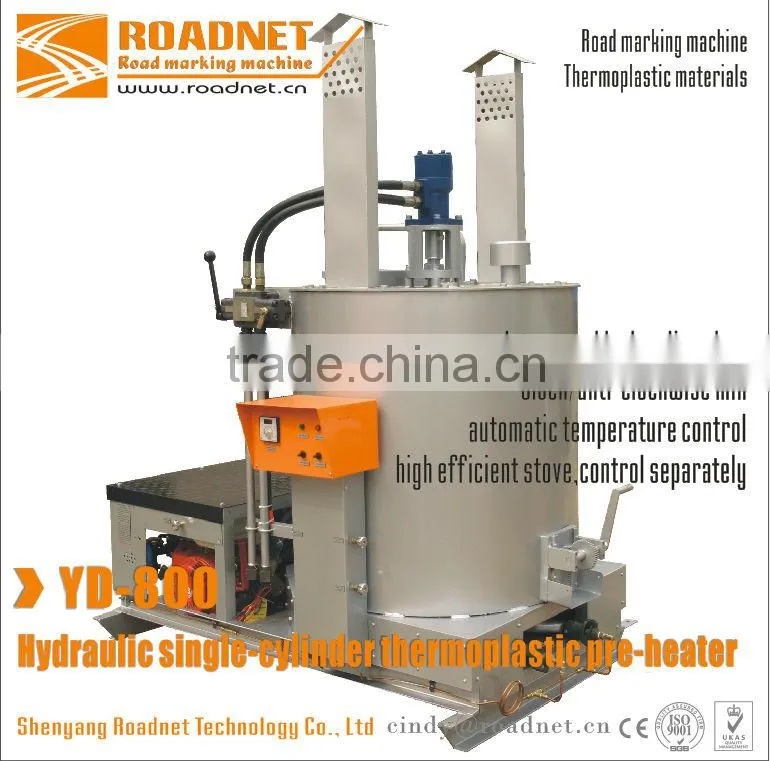 Pre-heater for thermoplastic paints