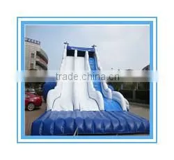 Large Inflatable rainbow water slide for pool kids play slide