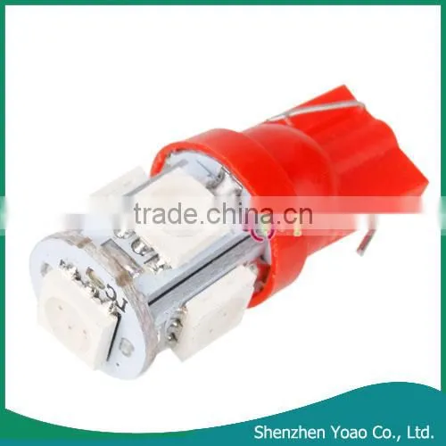 Red LED Car Automotive Wedge Tail Side Light Lamp Bulb 12V
