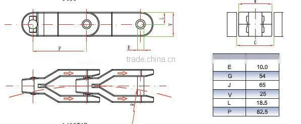 long pitch conveyor chain