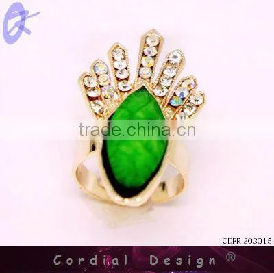 hot sale colour rhinestone fashion ring
