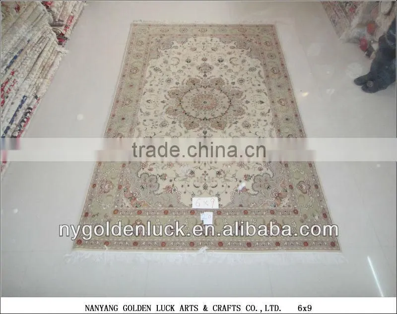 6x9ft Chinese Factory Price Handmade Wool and Silk Blend Floor Rugs
