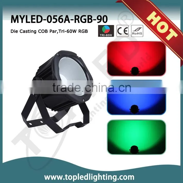 65W COB LED Par 3/5/7CH dmx led par light IP66 outdoor led par can