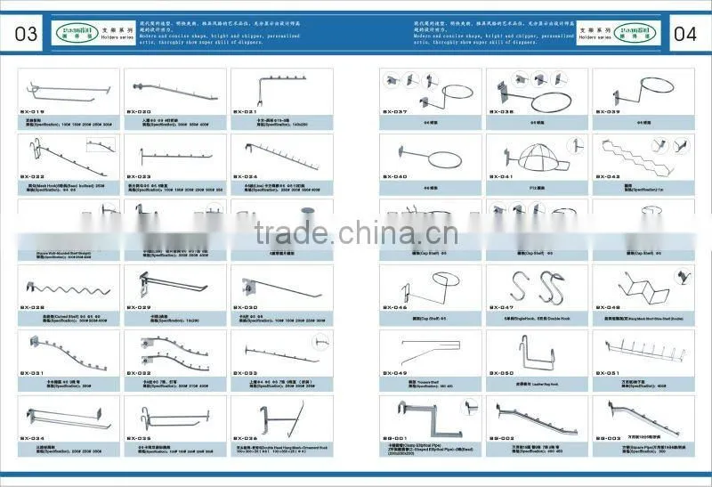 Chrome Plating Meshwall Cap Rack