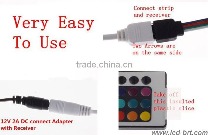 shenzhen led strip aluminium profile with 5050smd 9v battery powered led strip light