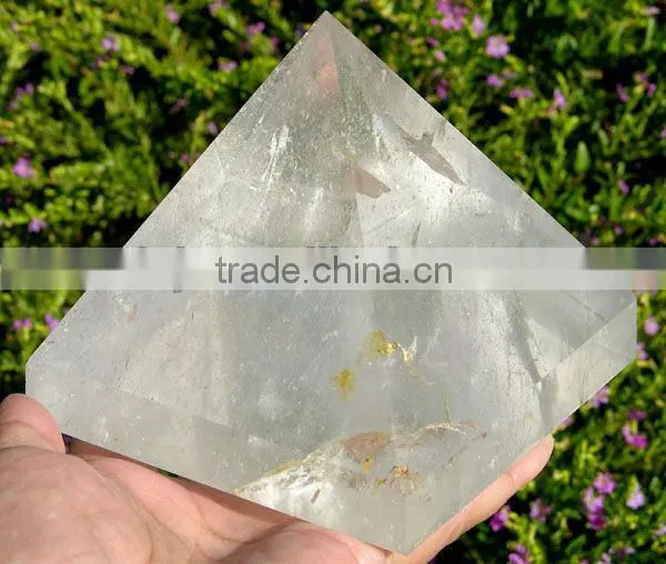 Clear Quartz Crystal Egypt Pyramid Model