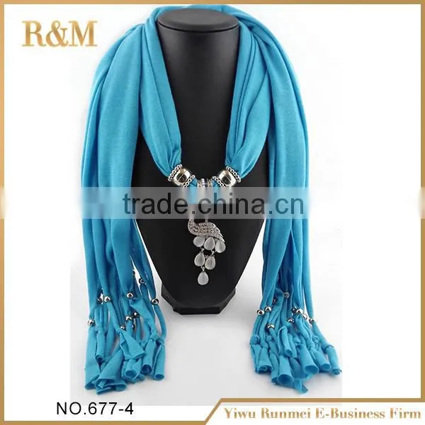 Latest product novel design acrylic jewelry pendant scarf wholesale