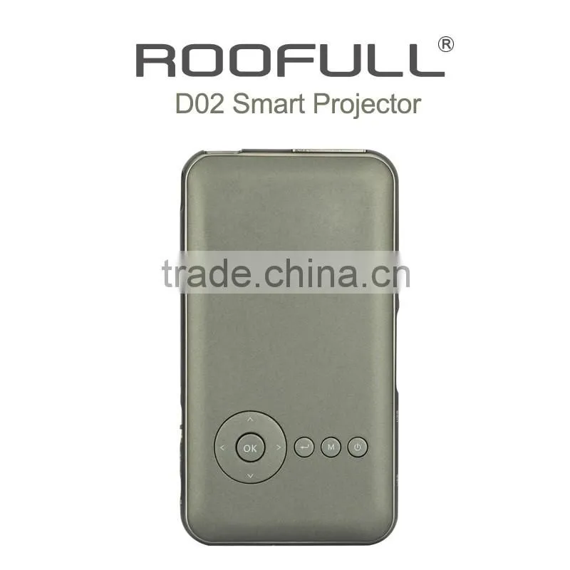 2016 Hot Selling RK3128 Smart Mini Portable Projector Support 4K, H-DMI, USB for Business, Education,and Home Theater