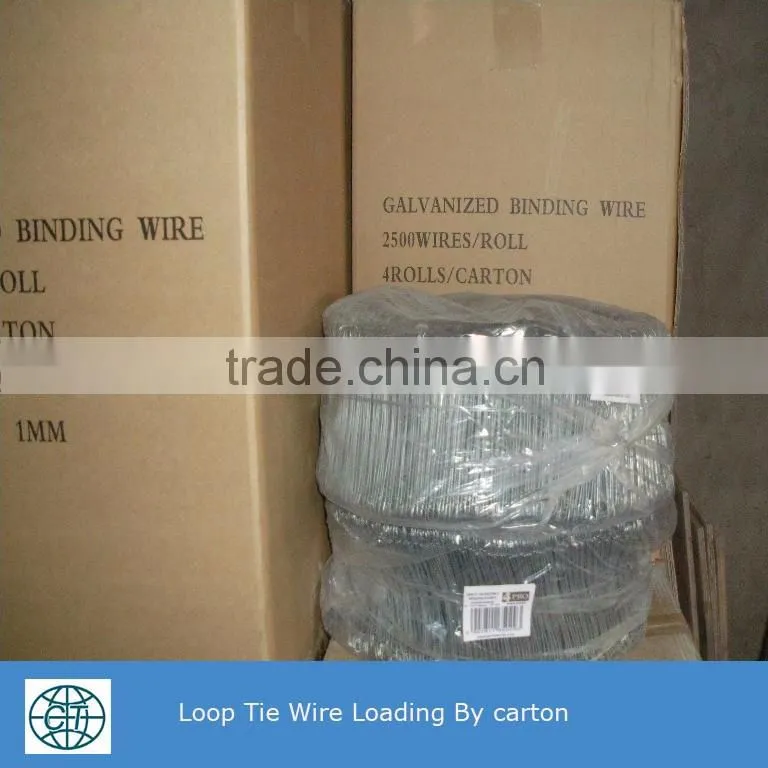 Glavnized Loop tie wire for binding wire