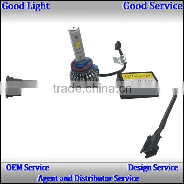 2016 new version H11 cob 24w led headlight with CE ROHS for To-yota c-rown 2011,suv,utv