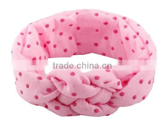 Red Toddler Baby Girls Polka Dot Headband Hair Band Headwear Wrap Accessories