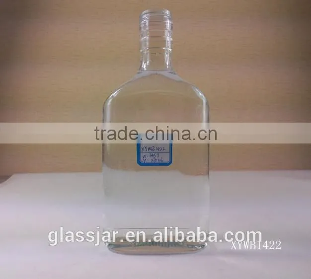 370ml clear whisky glass bottle