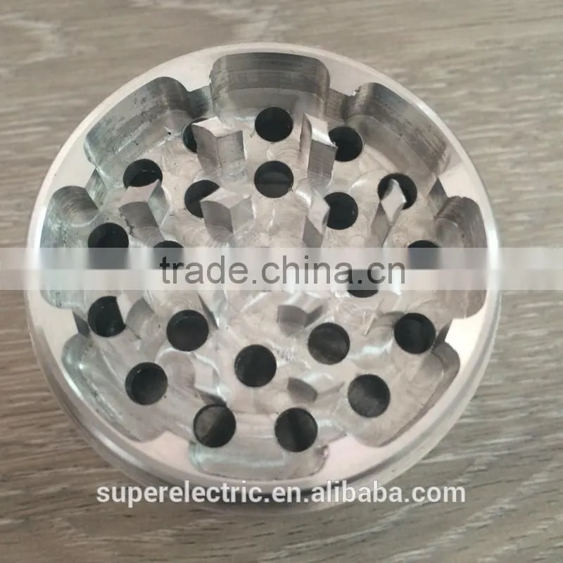 Wholesale Smoking Cigarette Making Tobacco Grinder Handle Rolling Aluminum Herb Grinder With Sharp Teeth