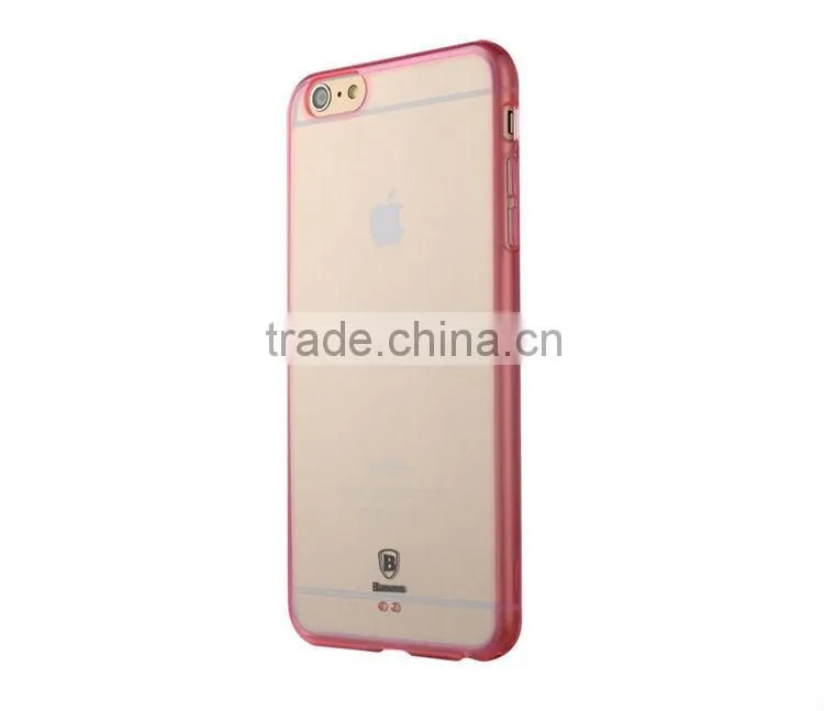 Baseus Luste series Clear PC back+TPU bumper case for iphone 6 plus