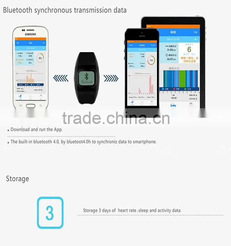 Hot sale 2015 Exact Heart Rate Monitor Tracker U98 Smart Watch WristWatch Waterproof IP67