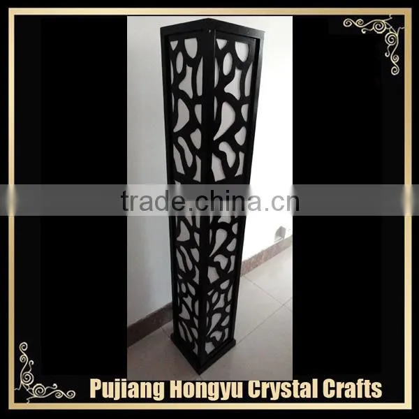 natural wood floor lamp