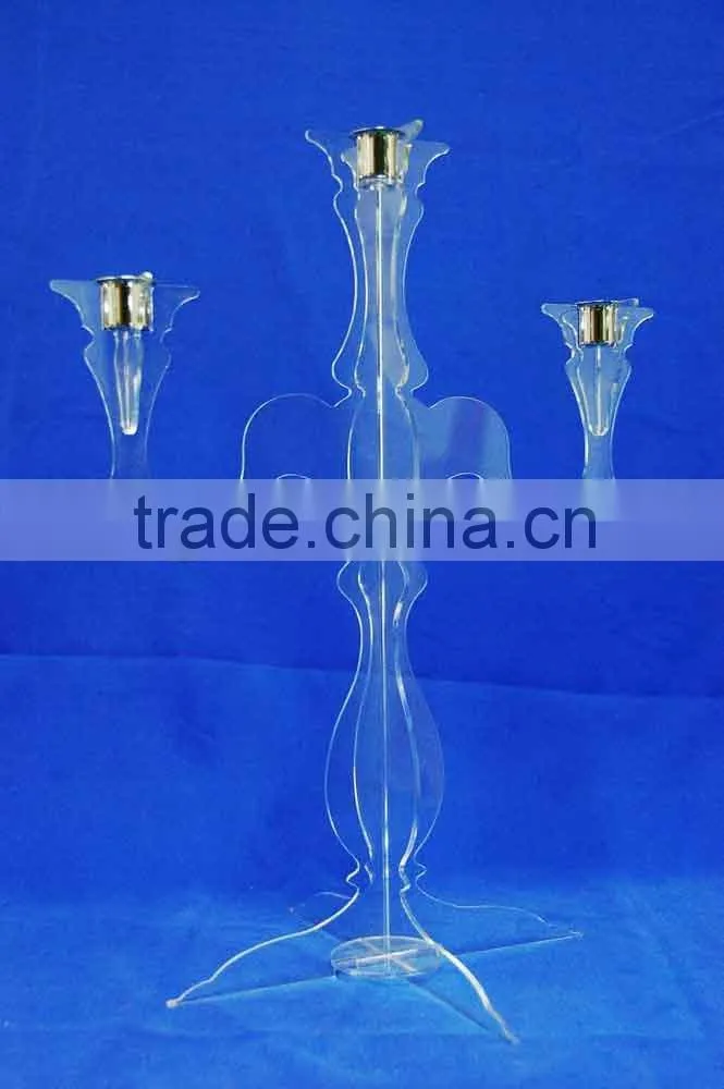 plexiglass candelabra,ISO Factory Product