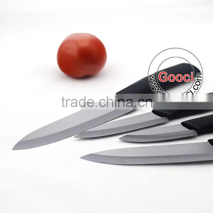 3" 4" 5" 6" black blade mirror Ceramic Kitchen Knife Set With black box