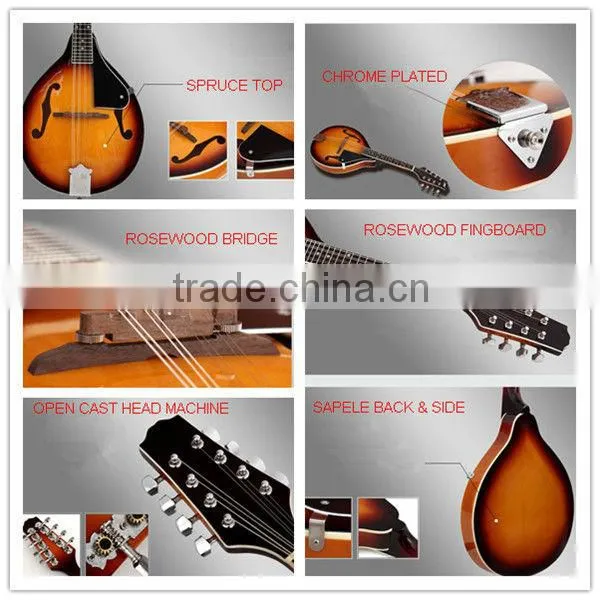 Cheapest ST Style Popular Spruce Plywood MandolinSMD0228