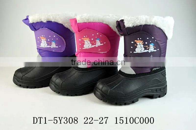 New design Kids warm TPR snow boots