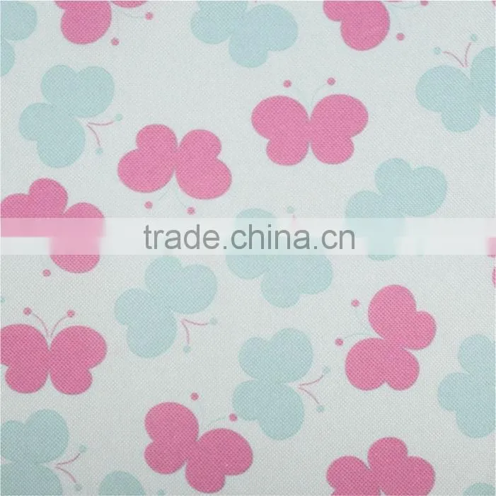 100 polyester oxford fabric /PVC PU coated butterfly upholstery fabric