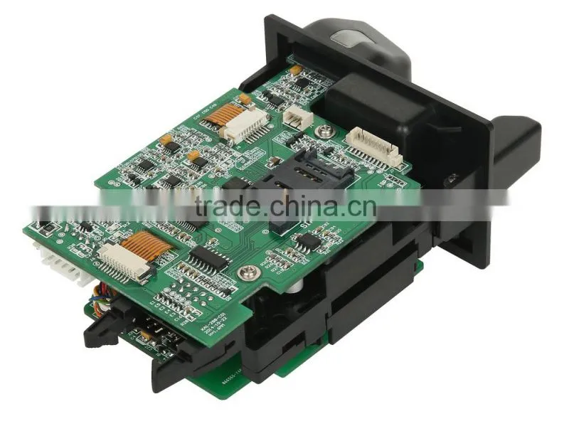 Manual insertion samrt card reader for Self-service Terminal hybrid card reader
