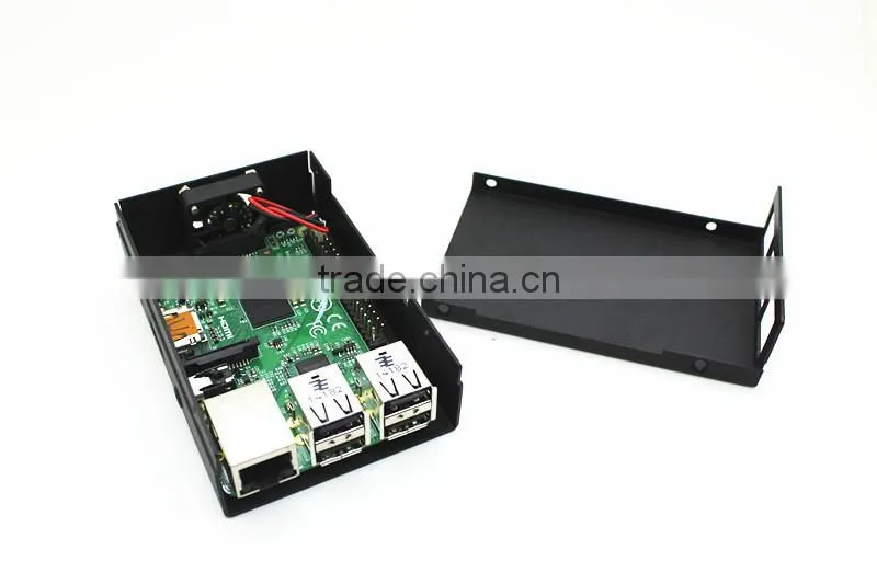 Metal Box High Quality Case/Box / Shell for Raspberry Pi B+ model b plus/Raspberry Pi 2 (with fan) PI NOT INCLUDED D601