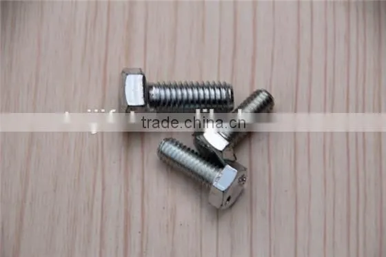 electro galvanized stainless steel nut with stud bolt