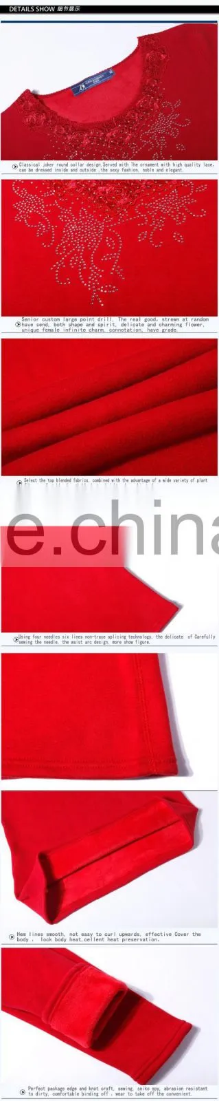 Custom Woman's Clothes ladies sexy thermal underwear made in china