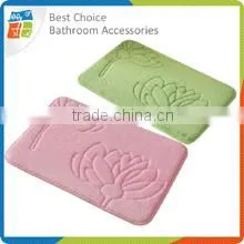 solid color memory foam bath mat