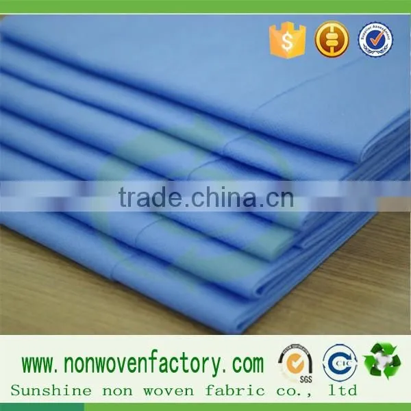 Nonwoven cloth material fabric, fabric for making bed sheets, bed sheet fabric
